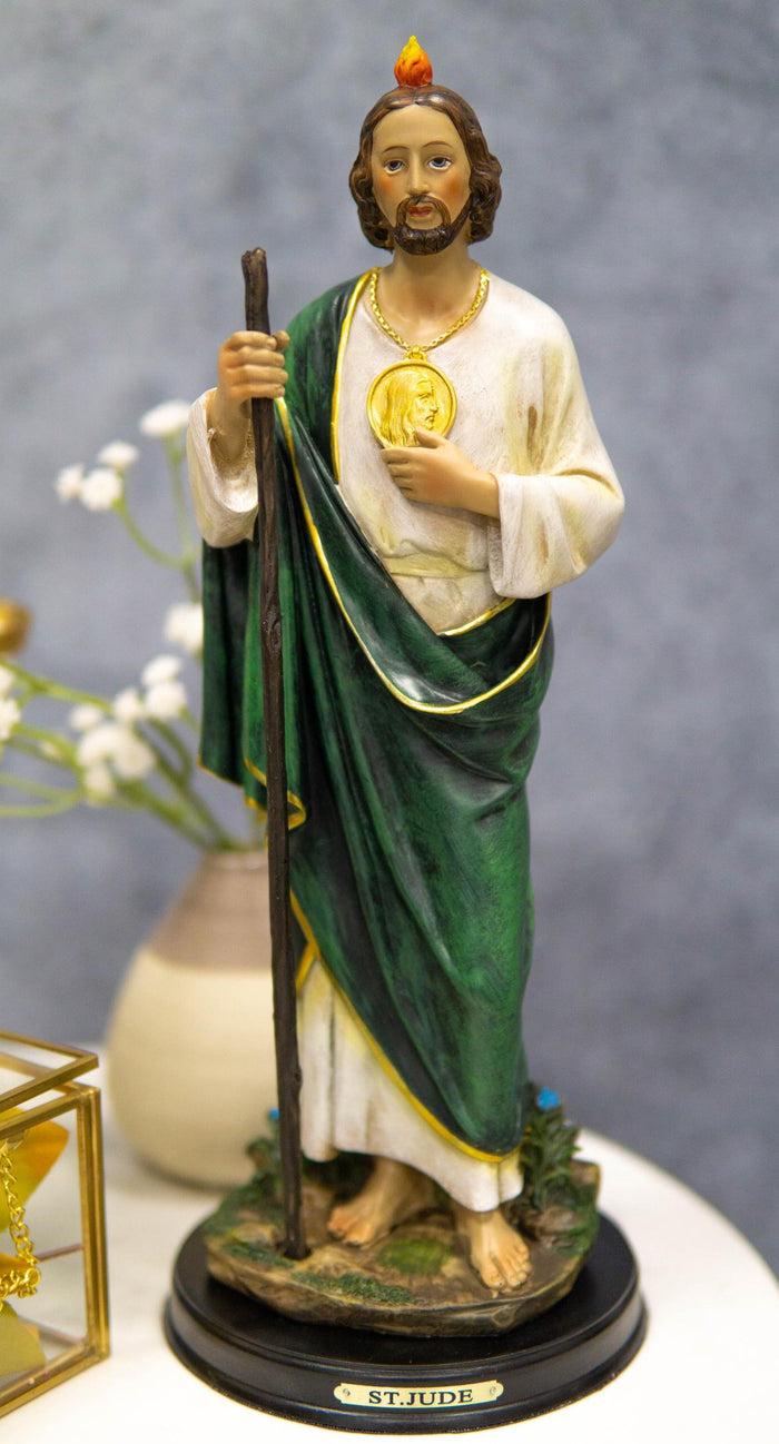 ebros gift Ebros Gift Saint Jude Thaddeus The Apostle Decorative Figurine With Brass Plate Engraved Base 13" Tall
