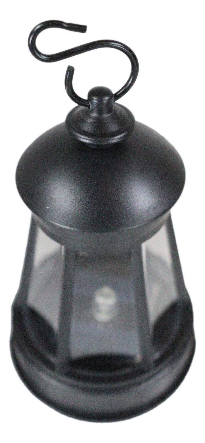 Ebros Gift Ebros Gift Set Of 2 Plastic Solar Hanging Colorful LED Lantern Lights 5.5"H