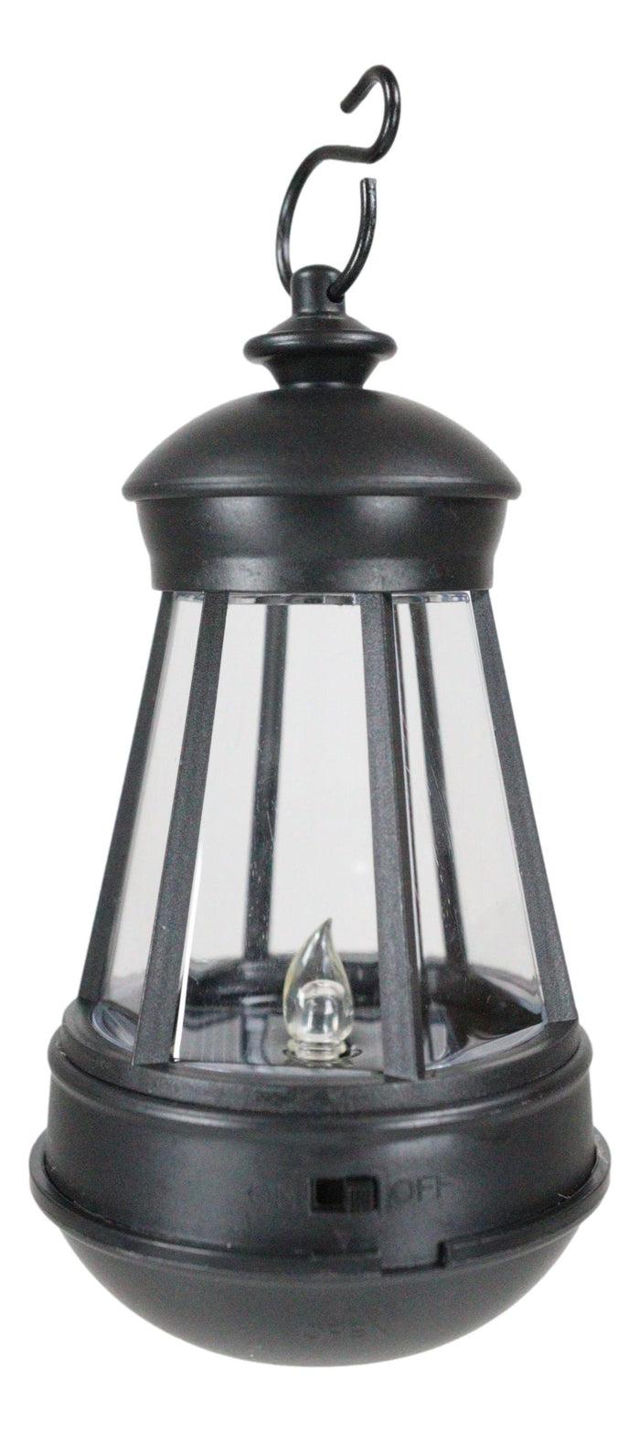 Ebros Gift Ebros Gift Set Of 2 Plastic Solar Hanging Colorful LED Lantern Lights 5.5"H