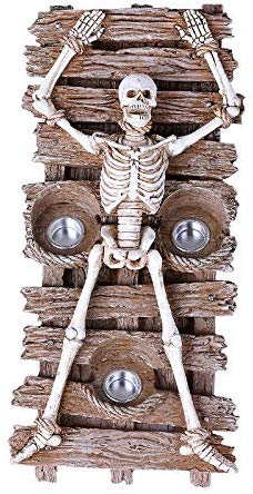 Ebros Gift Ebros Gift Skeleton Racking Resin Figurine Candle Holder