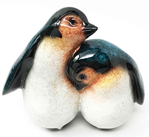 Ebros Gift Ebros Gift South Pole Penguin Figurine Sibling Chicks Cuddling Antarctica Natural Habitat Emperor Penguins Sculpture