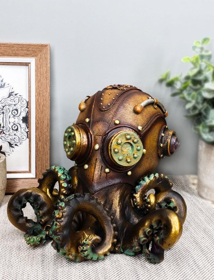 Ebros Gift Ebros Gift Steampunk Octopus Marauder Cyborg Infantry Decorative Box Figurine 5.5"H