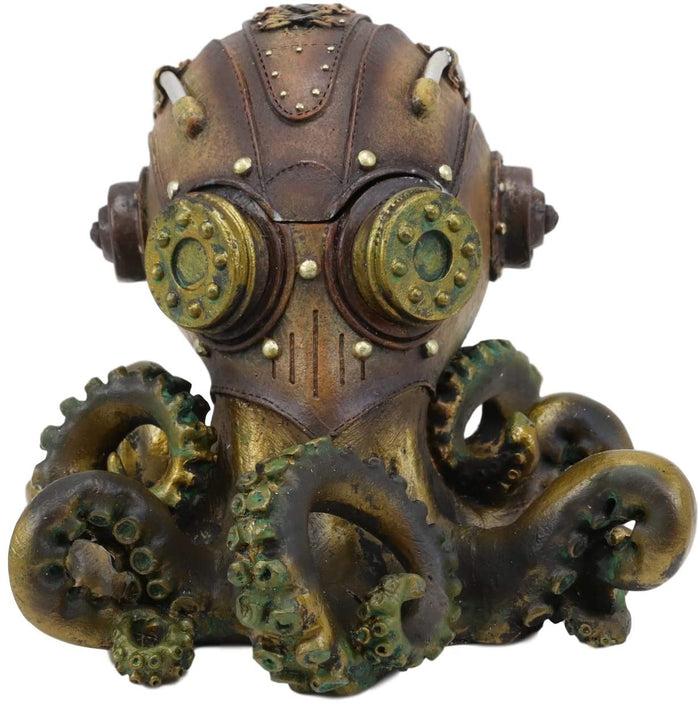 Ebros Gift Ebros Gift Steampunk Octopus Marauder Cyborg Infantry Decorative Box Figurine 5.5"H