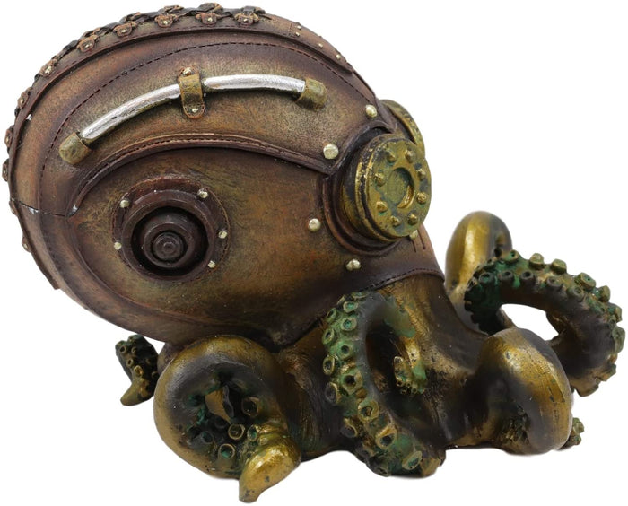 Ebros Gift Ebros Gift Steampunk Octopus Marauder Cyborg Infantry Decorative Box Figurine 5.5"H