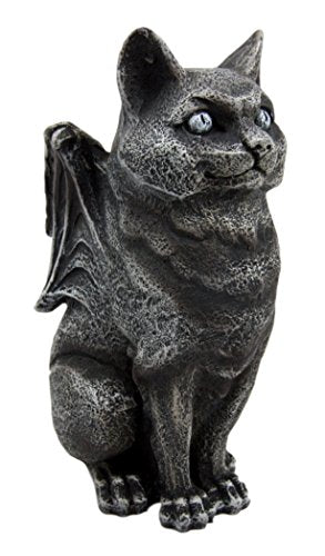 Ebros Gift Ebros Gift Stoic Guardian Feline Cat Gargoyle Gothic Candleholder Figurine 5.5"H