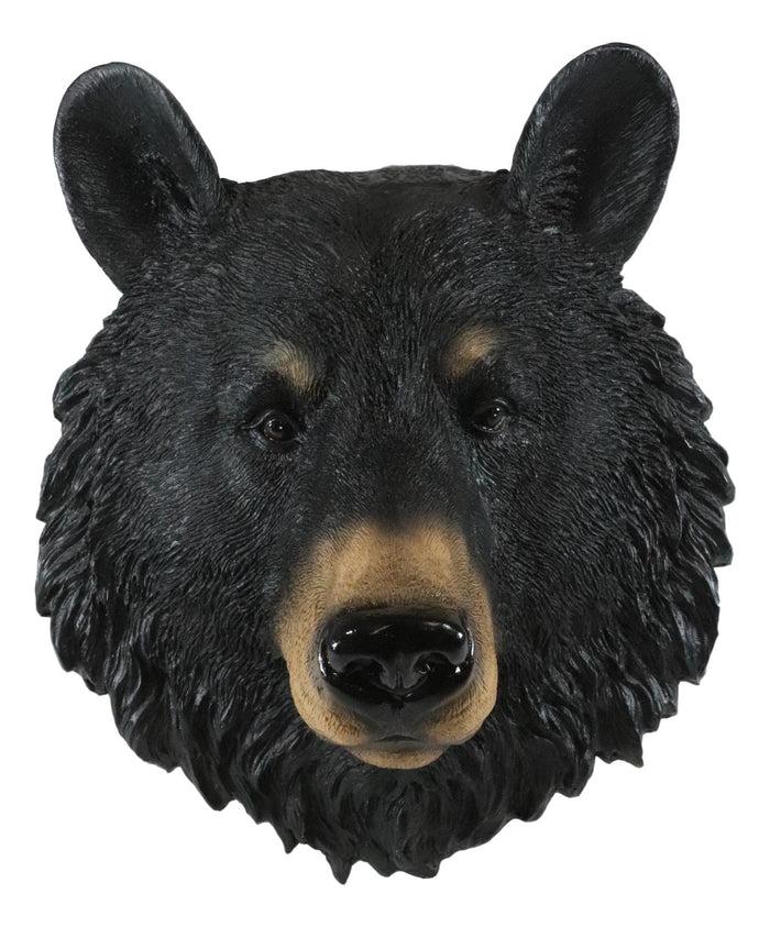 Ebros Gift Ebros Gift The Brave Black Bear Head Wall Decor Plaque 8"H Wall Decor Plaque
