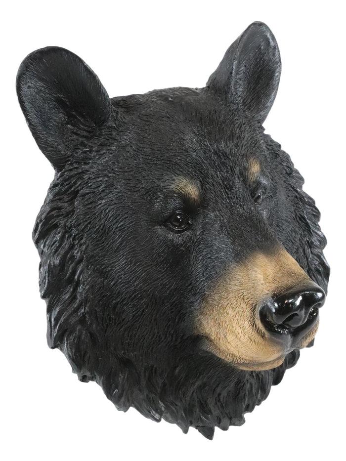 Ebros Gift Ebros Gift The Brave Black Bear Head Wall Decor Plaque 8"H Wall Decor Plaque