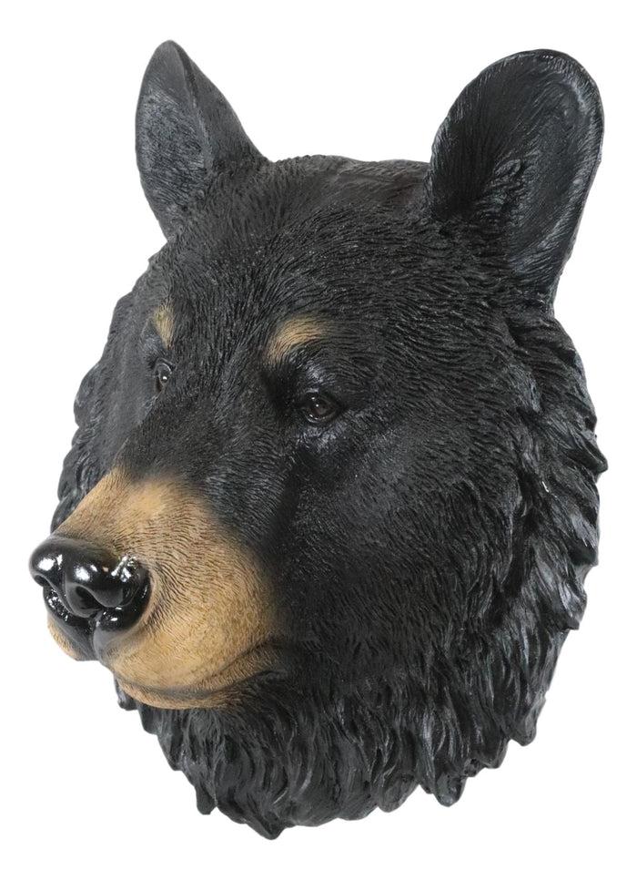 Ebros Gift Ebros Gift The Brave Black Bear Head Wall Decor Plaque 8"H Wall Decor Plaque