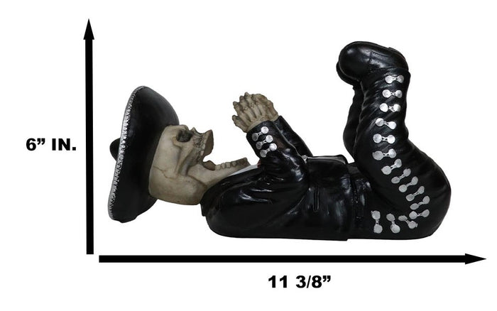 Ebros Gift Ebros Gift Traditional Day Of The Dead Skeleton Mariachi Wine Holder Figurine 11.25" Long