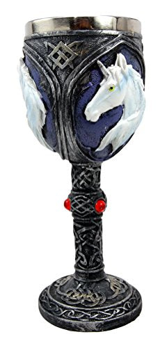 Ebros Gift Ebros Gift Vial Of Everlasting Life Rare Unicorn Wine Drink Goblet Chalice Cup 7.5"H
