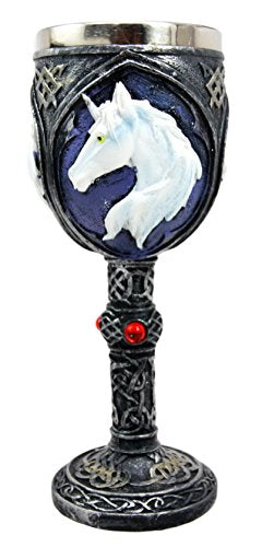 Ebros Gift Ebros Gift Vial Of Everlasting Life Rare Unicorn Wine Drink Goblet Chalice Cup 7.5"H