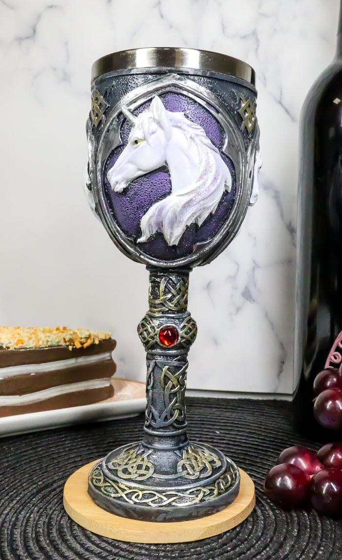 ebros gift Ebros Gift Vial Of Everlasting Life Rare Unicorn Wine Drink Goblet Chalice Cup 7.5"H