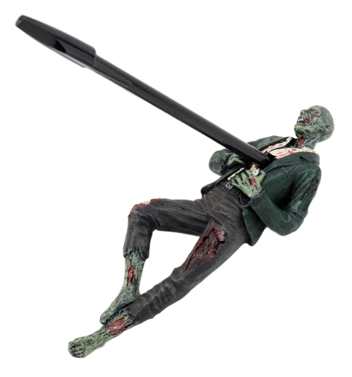 Ebros Gift Ebros Gift Walking Dead Zombie Hunter Pen Holder Figurine 6.75"L Office Desktop Walker Apocalypse Pencil Holder