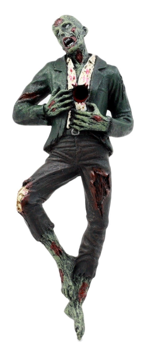 Ebros Gift Ebros Gift Walking Dead Zombie Hunter Pen Holder Figurine 6.75"L Office Desktop Walker Apocalypse Pencil Holder