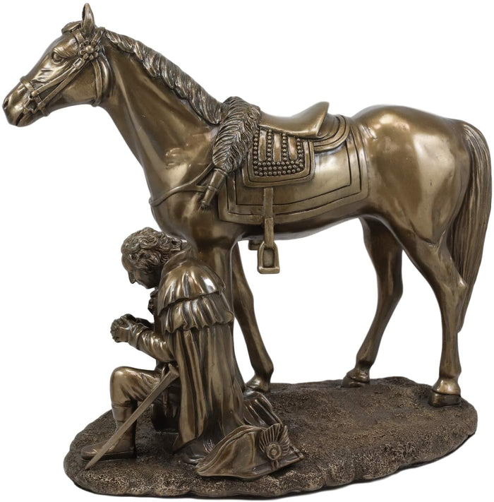 Ebros Gift Ebros Gift Washington Praying At Valley Forge Figurine In Bronze Finish Resin