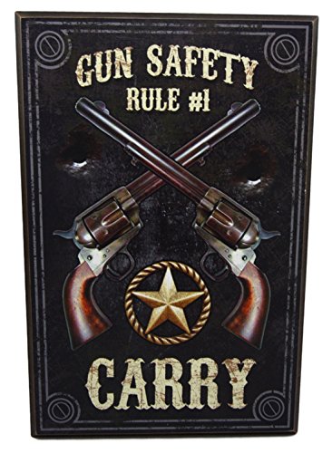 Ebros Gift Ebros Gift Western Dual Revolver Gun Carry Rule Secret Safe Book Shaped Multiple Keys Decorative Storage Organizer
