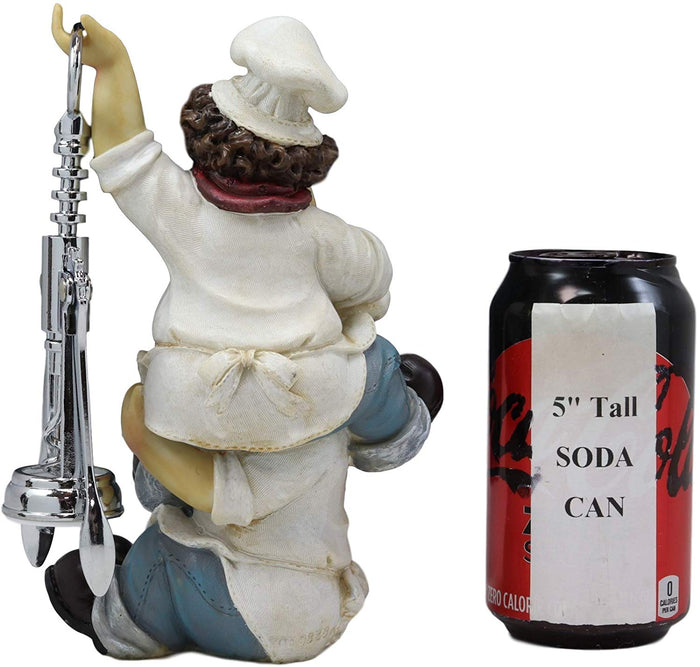 Ebros Gift Ebros Gift Whimsical Hand Painted Novelty Corkscrew Wine Bottle Cork Opener Party Hosting Beverage Accessory Home And Kitchen Decor Organizer (Acrobatic Twin Chefs)