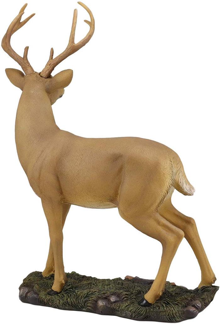 Ebros Gift Ebros Gift Wildlife 8 Point Trophy Buck Statue 15" H Whitetail Deer Figurine