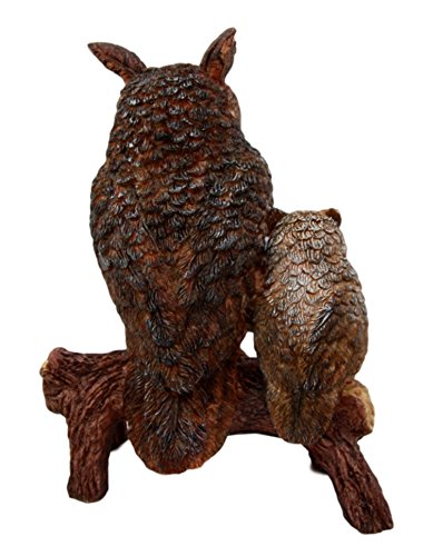Ebros Gift Ebros Gift Wisdom Of The Forest Great Horned Owl & Owlet Decorative Figurine 8"H
