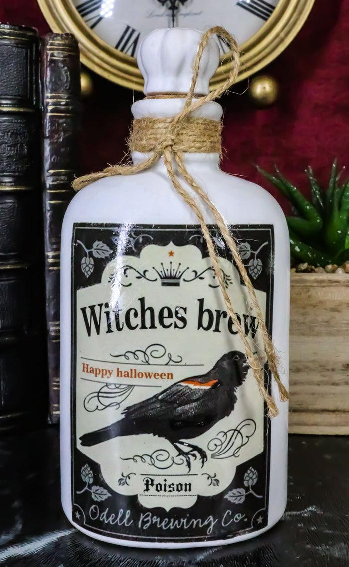 Ebros Gift Ebros Gift Witches Raven Brew Happy Halloween Poison Ceramic Bottle