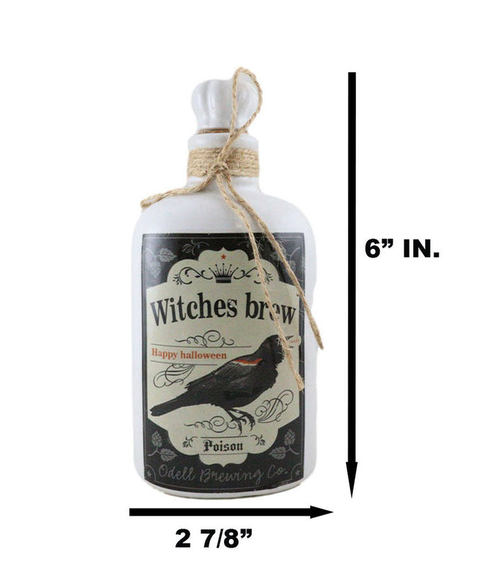 Ebros Gift Ebros Gift Witches Raven Brew Happy Halloween Poison Ceramic Bottle