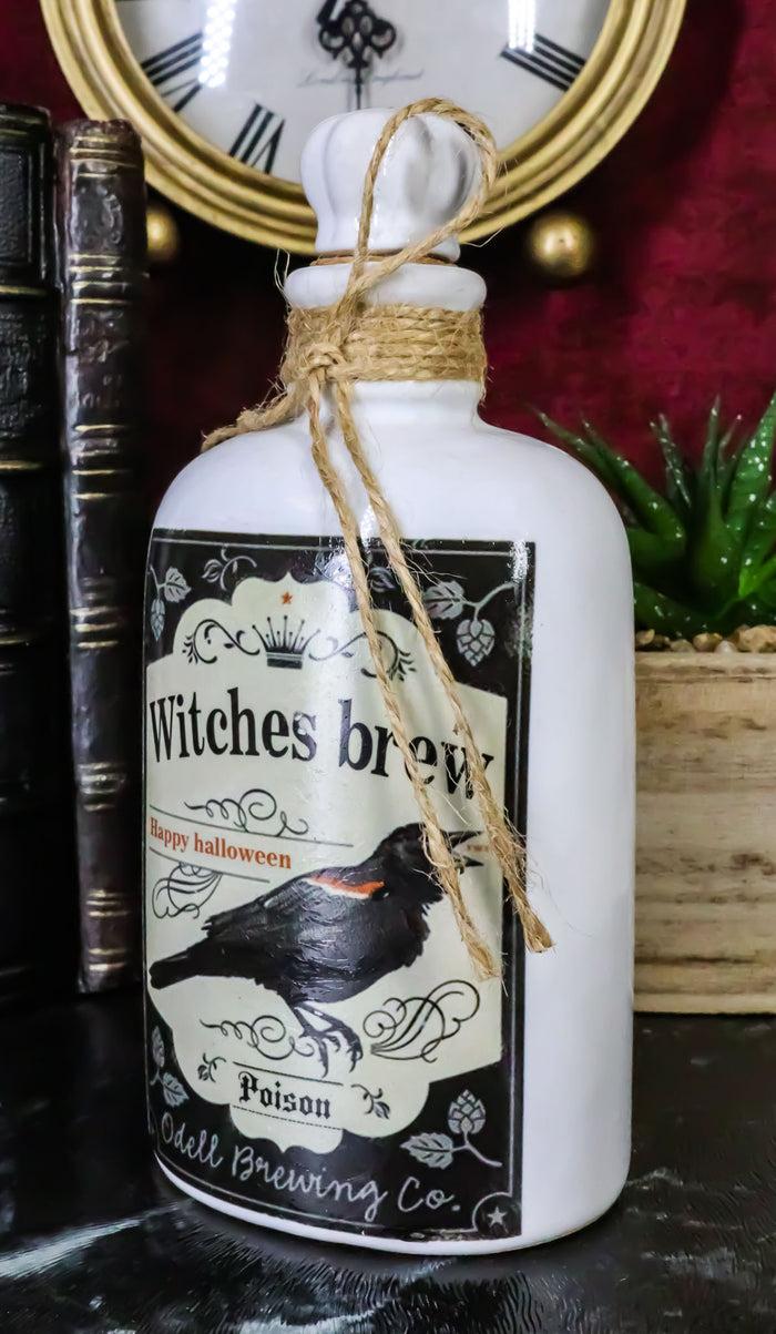 ebros gift Ebros Gift Witches Raven Brew Happy Halloween Poison Ceramic Bottle
