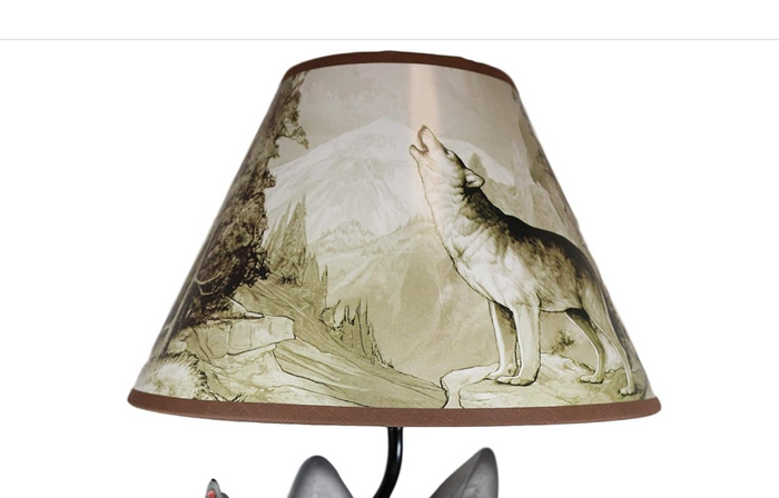 ebros gift WOLF SHADE FOR EBROS TABLE LAMP