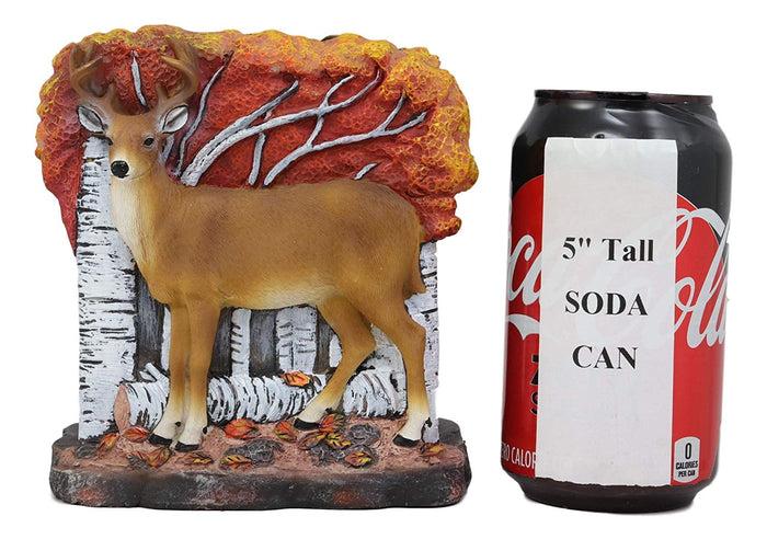 Ebros Gift Ebros Gift Woodland Deer Track Wipers 8 Point Buck By Fall Autumn Trees Dinner Napkin Holder Figurine 5.5" Tall Dining Room Kitchen Tabletop Bar Top Decorative Wildlife Rustic Country Sculpture