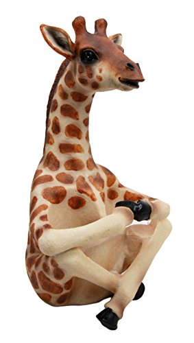 Ebros Gift Ebros Giraffe Far Reach Salt & Pepper Shakers Holder Figurine With Glass Shakers