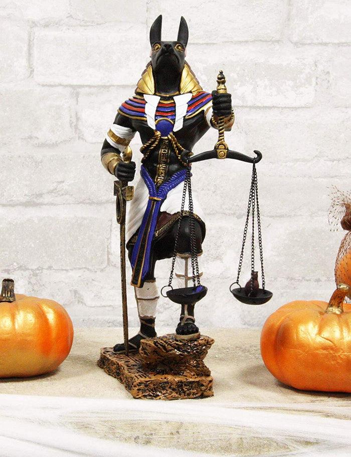Ebros Gift Ebros God Anubis With Scales Of Justice And Sword Of Judgement Figurine 10" Tall