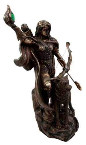Ebros Gift Ebros Goddess Of Winter Skadi Hunting W/ Bow Arrow & Vial Of Venom Figurine