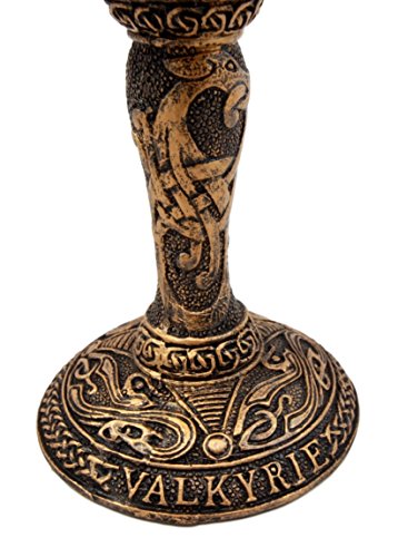 Ebros Gift Ebros Goddess Valkyrie 7oz Resin Wine Goblet Chalice With Stainless Steel Liner