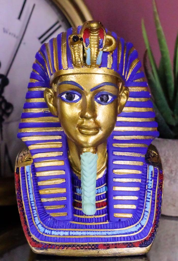 ebros gift Ebros Golden Cobra and Vulture Mask of Pharaoh King TUT Bust Statue 4.75" Tall