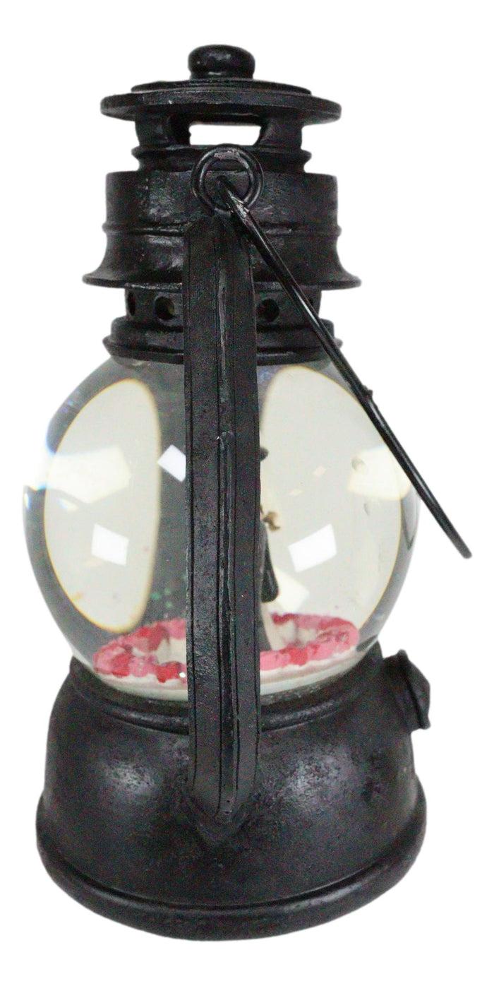 Ebros Gift Ebros Gothic Eternal Skeleton Wedding Couple Water Globe LED Night Lantern