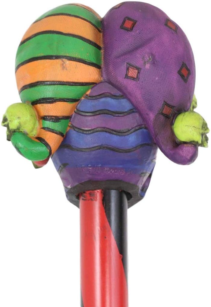 Ebros Gift Ebros Gothic Harlequin Jester Clown Decorative Prop Walking Swagger Cane 34"H