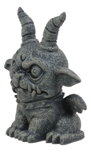 Ebros Gift Ebros Gothic Horned Bulldog Gargoyle Agamon Figurine Small Fantasy Decor