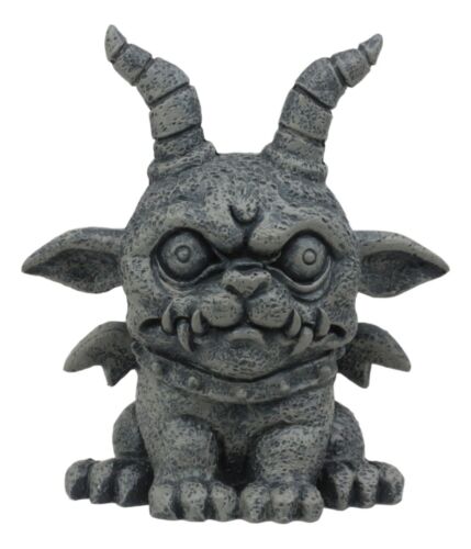 ebros gift Ebros Gothic Horned Bulldog Gargoyle Agamon Figurine Small Fantasy Decor