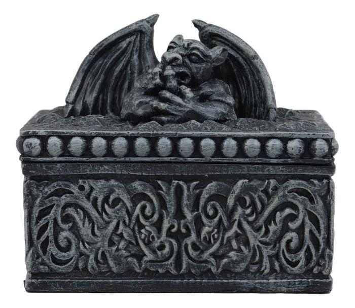 Ebros Gift Ebros Gothic Stone Trapped Le Penseur Thinker Gargoyles Notre Dame Jewelry Box