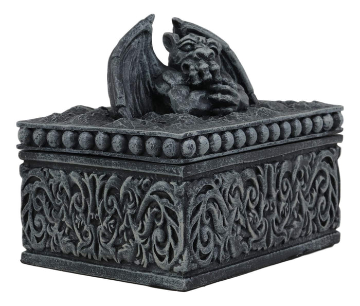 Ebros Gift Ebros Gothic Stone Trapped Le Penseur Thinker Gargoyles Notre Dame Jewelry Box