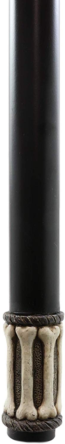 Ebros Gift Ebros Gothic Tribal Ram Horned Skull Decorative Prop Cosplay Walking Cane 38"H