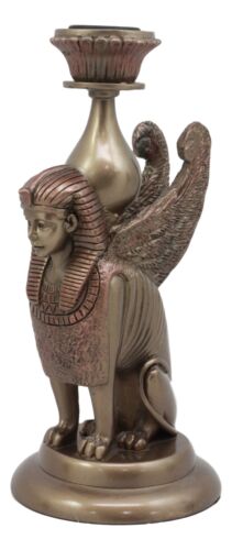 Ebros Gift Ebros Greco Egyptian Guardian Sphinx Or Androsphinx Candle Holder Figurine