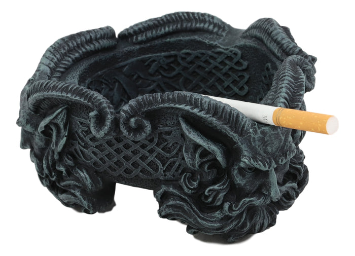 ebros gift Ebros Greek God Three Faces of Pan Cigarette Ashtray with Celtic Knotwork Symbol