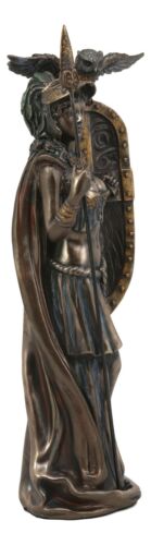Ebros Gift Ebros Greek Goddess Athena Wearing Helmet With Spear Aegis Shield And Owl Statue Decor
