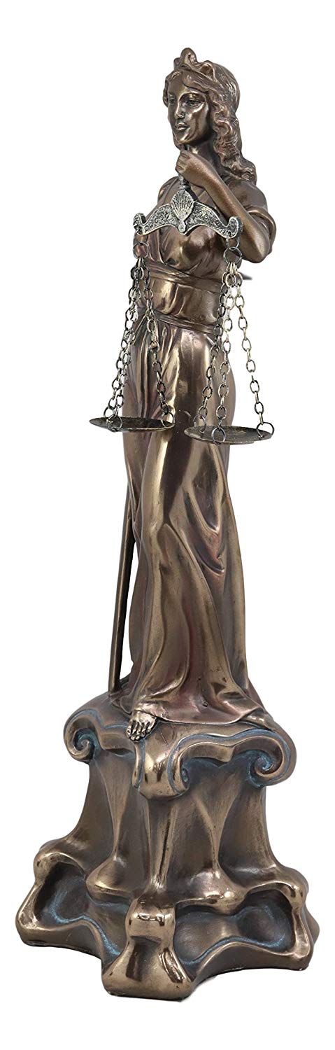 Ebros Gift Ebros Greek Goddess Lady Of Justice Statue 16"H La Justicia Themis Dike Figurine Decor