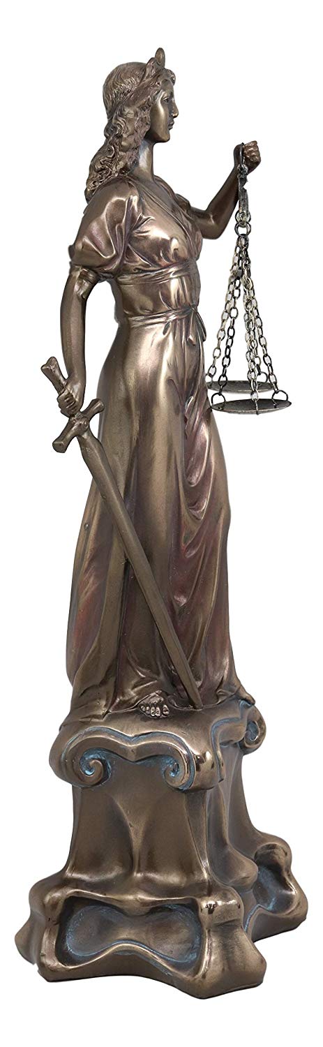 Ebros Gift Ebros Greek Goddess Lady Of Justice Statue 16"H La Justicia Themis Dike Figurine Decor