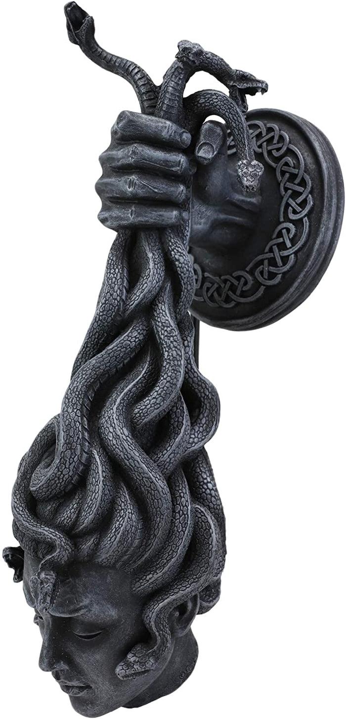 Ebros Gift Ebros Greek Goddess Medusa Hanging From Perseus Hand Wall Decor Plaque 12.25" H