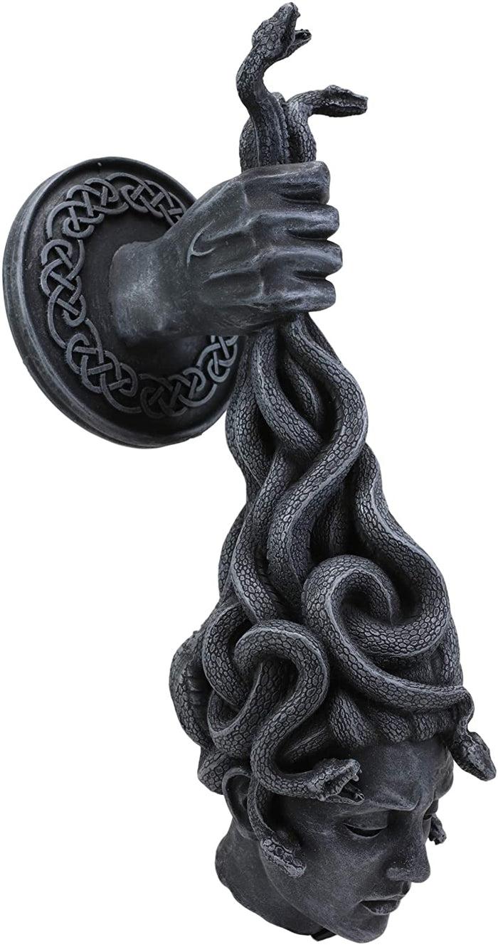 Ebros Gift Ebros Greek Goddess Medusa Hanging From Perseus Hand Wall Decor Plaque 12.25" H