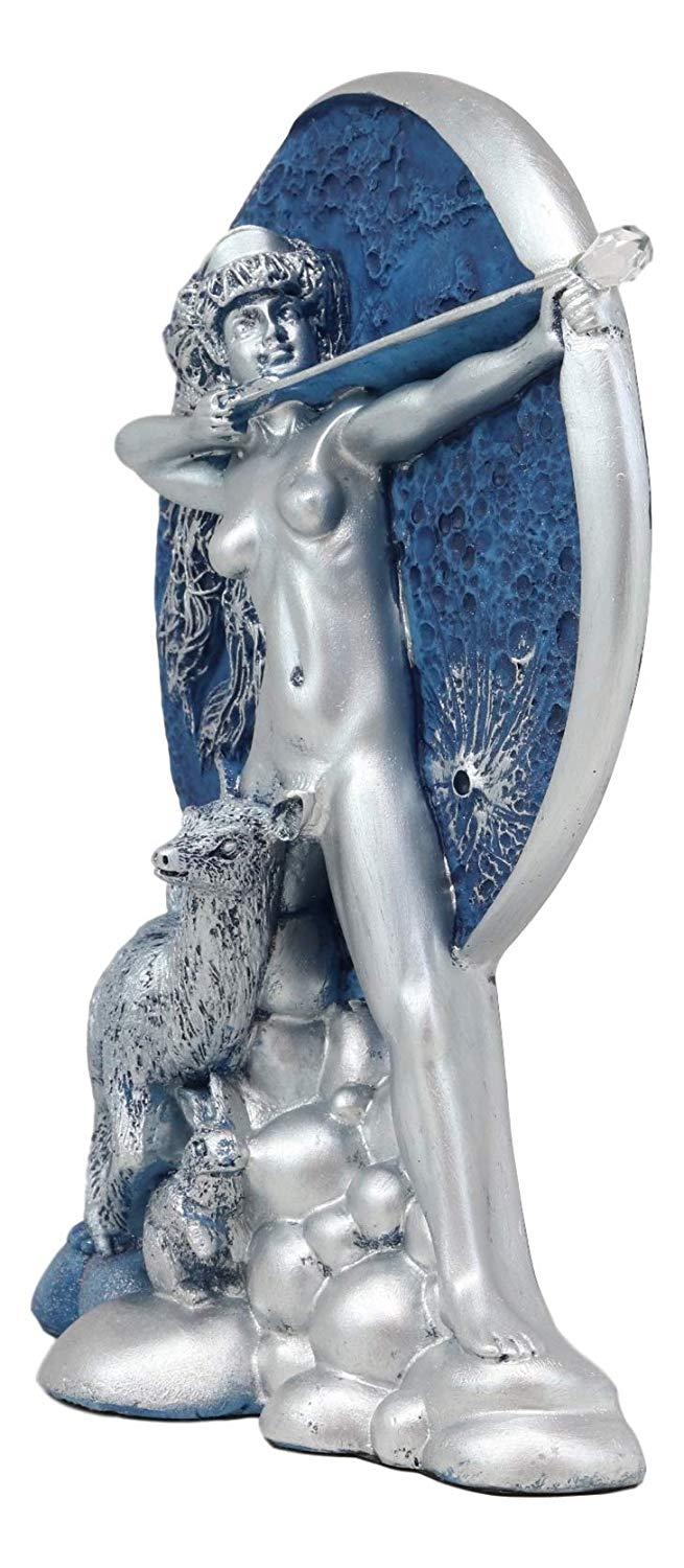 Ebros Gift Ebros Greek Goddess Of The Hunt Moon Diana Drawing Bow And Arrow With Companion Deer Statue Oberon Zell Rendering Of Artemis Sculpture 7.5" Tall Feminist Empowerment