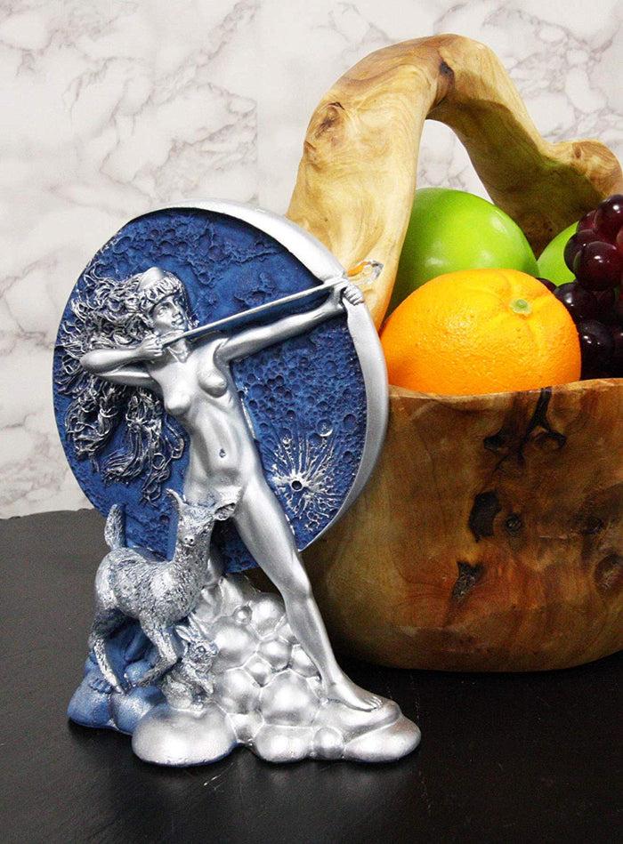 Ebros Gift Ebros Greek Goddess Of The Hunt Moon Diana Drawing Bow And Arrow With Companion Deer Statue Oberon Zell Rendering Of Artemis Sculpture 7.5" Tall Feminist Empowerment