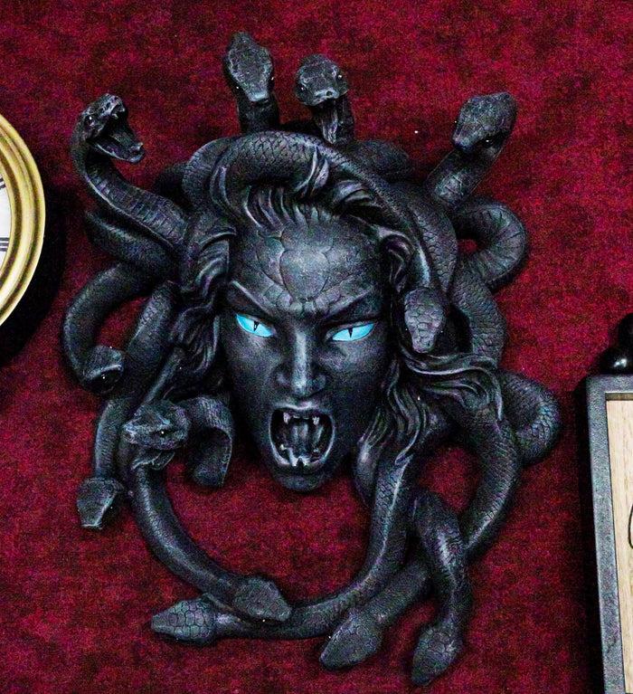ebros gift Ebros Greek Mythology Gorgon Goddess Medusa Head with Hair of Snakes Wall Decor
